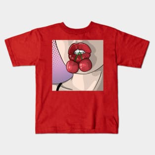 Cherries Pop Art Kids T-Shirt